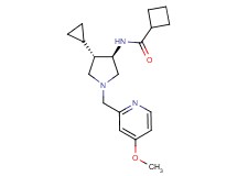 N-{rel-(3R,4S)-4-cyclopropyl-1-[(4-methoxy-2-pyridinyl)methyl]-3-pyrrolidinyl}cyclobutanecarboxamide dihydrochloride
