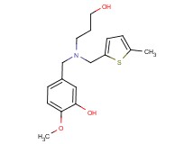 5-({(3-hydroxypropyl)[(5-methyl-2-thienyl)methyl]amino}methyl)-2-methoxyphenol