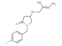 1-(4-fluorobenzyl)-4-{[(2E)-2-methyl-2-buten-1-yl]amino}-2-pyrrolidinone