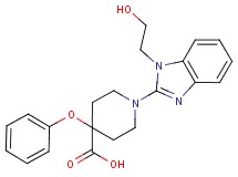 1-[1-(2-hydroxyethyl)-1H-benzimidazol-2-yl]-4-phenoxypiperidine-4-carboxylic acid