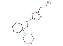 N-[(1-morpholin-4-ylcyclohexyl)methyl]-5-propyl-1,3,4-oxadiazol-2-amine