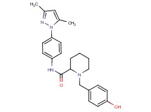 N-[4-(3,5-dimethyl-1H-pyrazol-1-yl)phenyl]-1-(4-hydroxybenzyl)-2-piperidinecarboxamide