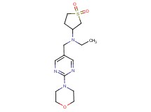(1,1-dioxidotetrahydro-3-thienyl)ethyl{[2-(4-morpholinyl)-5-pyrimidinyl]methyl}amine