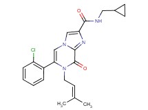 6-(2-chlorophenyl)-N-(cyclopropylmethyl)-7-(3-methylbut-2-en-1-yl)-8-oxo-7,8-dihydroimidazo[1,2-a]pyrazine-2-carboxamide
