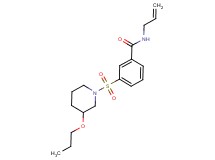 N-allyl-3-[(3-propoxypiperidin-1-yl)sulfonyl]benzamide