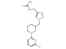 N-[(1-{[1-(6-chloro-2-pyridinyl)-3-piperidinyl]methyl}-1H-1,2,3-triazol-4-yl)methyl]urea trifluoroacetate