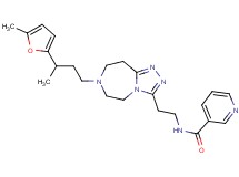 N-(2-{7-[3-(5-methyl-2-furyl)butyl]-6,7,8,9-tetrahydro-5H-[1,2,4]triazolo[4,3-d][1,4]diazepin-3-yl}ethyl)nicotinamide