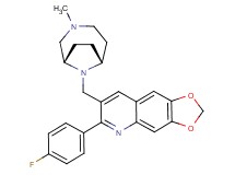 6-(4-fluorophenyl)-7-{[(1S*,6R*)-3-methyl-3,9-diazabicyclo[4.2.1]non-9-yl]methyl}[1,3]dioxolo[4,5-g]quinoline