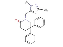 1-[(1,3-dimethyl-1H-pyrazol-5-yl)methyl]-5,5-diphenylpiperidin-2-one