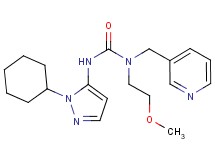 N'-(1-cyclohexyl-1H-pyrazol-5-yl)-N-(2-methoxyethyl)-N-(pyridin-3-ylmethyl)urea
