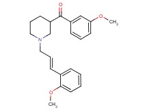 (3-methoxyphenyl){1-[(2E)-3-(2-methoxyphenyl)-2-propen-1-yl]-3-piperidinyl}methanone