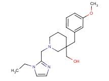 [1-[(1-ethyl-1H-imidazol-2-yl)methyl]-3-(3-methoxybenzyl)-3-piperidinyl]methanol