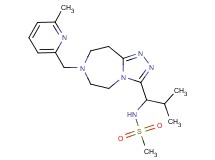 N-(2-methyl-1-{7-[(6-methyl-2-pyridinyl)methyl]-6,7,8,9-tetrahydro-5H-[1,2,4]triazolo[4,3-d][1,4]diazepin-3-yl}propyl)methanesulfonamide