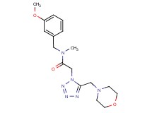 N-(3-methoxybenzyl)-N-methyl-2-[5-(4-morpholinylmethyl)-1H-tetrazol-1-yl]acetamide