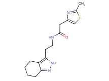 2-(2-methyl-1,3-thiazol-4-yl)-N-[2-(4,5,6,7-tetrahydro-2H-indazol-3-yl)ethyl]acetamide