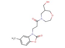 3-{3-[6-(hydroxymethyl)-1,4-oxazepan-4-yl]-3-oxopropyl}-5-methyl-1,3-benzoxazol-2(3H)-one