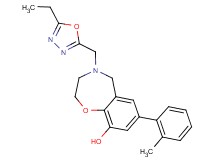 4-[(5-ethyl-1,3,4-oxadiazol-2-yl)methyl]-7-(2-methylphenyl)-2,3,4,5-tetrahydro-1,4-benzoxazepin-9-ol