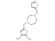 1-[(4,5-dimethyl-2-furyl)methyl]-4-(2-thienylmethyl)-1,4-diazepane