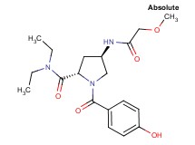 (4R)-N,N-diethyl-1-(4-hydroxybenzoyl)-4-[(methoxyacetyl)amino]-L-prolinamide