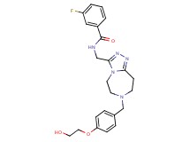3-fluoro-N-({7-[4-(2-hydroxyethoxy)benzyl]-6,7,8,9-tetrahydro-5H-[1,2,4]triazolo[4,3-d][1,4]diazepin-3-yl}methyl)benzamide