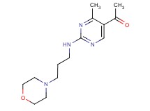 1-{4-methyl-2-[(3-morpholin-4-ylpropyl)amino]pyrimidin-5-yl}ethanone
