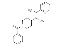 1-benzoyl-N-methyl-N-(1-pyridin-2-ylethyl)piperidin-4-amine