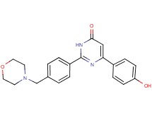 6-(4-hydroxyphenyl)-2-[4-(4-morpholinylmethyl)phenyl]-4(3H)-pyrimidinone