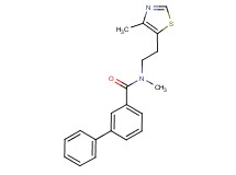 N-methyl-N-[2-(4-methyl-1,3-thiazol-5-yl)ethyl]-3-biphenylcarboxamide