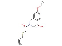 2-(allylthio)-N-(3-ethoxybenzyl)-N-(2-hydroxyethyl)acetamide