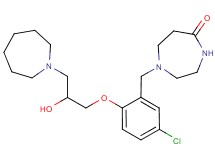 1-{2-[3-(1-azepanyl)-2-hydroxypropoxy]-5-chlorobenzyl}-1,4-diazepan-5-one