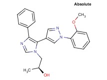 (2S)-1-{5-[1-(2-methoxyphenyl)-1H-pyrazol-4-yl]-4-phenyl-1H-imidazol-1-yl}propan-2-ol