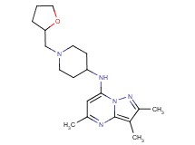 2,3,5-trimethyl-N-[1-(tetrahydro-2-furanylmethyl)-4-piperidinyl]pyrazolo[1,5-a]pyrimidin-7-amine