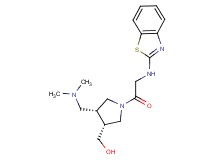 {(3R*,4R*)-1-(N-1,3-benzothiazol-2-ylglycyl)-4-[(dimethylamino)methyl]pyrrolidin-3-yl}methanol