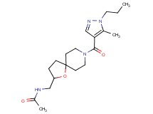 N-({8-[(5-methyl-1-propyl-1H-pyrazol-4-yl)carbonyl]-1-oxa-8-azaspiro[4.5]dec-2-yl}methyl)acetamide