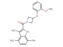 2-{[3-(2-methoxyphenoxy)-1-azetidinyl]carbonyl}-3,4,7-trimethyl-1H-indole