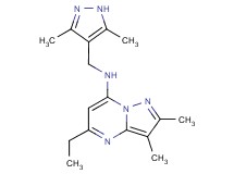 N-[(3,5-dimethyl-1H-pyrazol-4-yl)methyl]-5-ethyl-2,3-dimethylpyrazolo[1,5-a]pyrimidin-7-amine