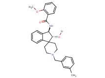 N-[(2R*,3R*)-2-hydroxy-1'-(3-methylbenzyl)-2,3-dihydrospiro[indene-1,4'-piperidin]-3-yl]-2-methoxybenzamide