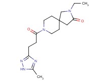 2-ethyl-8-[3-(5-methyl-1H-1,2,4-triazol-3-yl)propanoyl]-2,8-diazaspiro[4.5]decan-3-one
