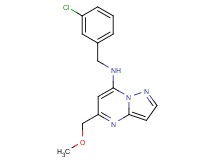 N-(3-chlorobenzyl)-5-(methoxymethyl)pyrazolo[1,5-a]pyrimidin-7-amine