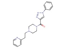 1-[(1-phenyl-1H-1,2,3-triazol-4-yl)carbonyl]-4-[2-(2-pyridinyl)ethyl]piperazine