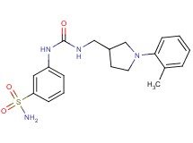 3-{[({[1-(2-methylphenyl)pyrrolidin-3-yl]methyl}amino)carbonyl]amino}benzenesulfonamide