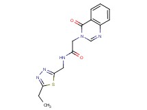 N-[(5-ethyl-1,3,4-thiadiazol-2-yl)methyl]-2-(4-oxo-3(4H)-quinazolinyl)acetamide