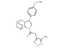 (3R*,3aR*,7aR*)-3-(4-methoxyphenyl)-1-[(4-methyl-1,2,5-oxadiazol-3-yl)acetyl]octahydro-4,7-ethanopyrrolo[3,2-b]pyridine