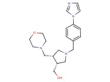 [(3R*,4S*)-1-[4-(1H-imidazol-1-yl)benzyl]-4-(morpholin-4-ylmethyl)pyrrolidin-3-yl]methanol