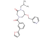 4-[3-(2-furyl)benzoyl]-1-isobutyl-6-(3-pyridinylmethoxy)-1,4-diazepan-2-one