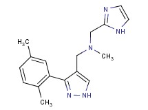 1-[3-(2,5-dimethylphenyl)-1H-pyrazol-4-yl]-N-(1H-imidazol-2-ylmethyl)-N-methylmethanamine