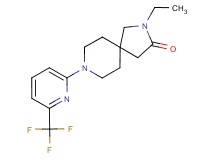 2-ethyl-8-[6-(trifluoromethyl)-2-pyridinyl]-2,8-diazaspiro[4.5]decan-3-one