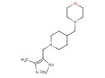 4-({1-[(4-methyl-1H-imidazol-5-yl)methyl]-4-piperidinyl}methyl)morpholine