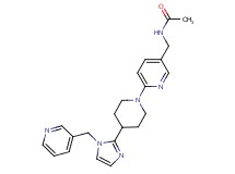 N-[(6-{4-[1-(pyridin-3-ylmethyl)-1H-imidazol-2-yl]piperidin-1-yl}pyridin-3-yl)methyl]acetamide