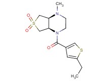 (4aS*,7aR*)-1-[(5-ethyl-3-thienyl)carbonyl]-4-methyloctahydrothieno[3,4-b]pyrazine 6,6-dioxide